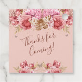 フローラ蝶ピンクハッピー16誕生日 フェイバータグ (裏面)