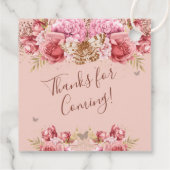 フローラ蝶ピンクハッピー21歳の誕生日 フェイバータグ (裏面)