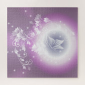 フローラ蝶ファンタジー紫 ジグソーパズル (横)