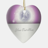 フローラ蝶ファンタジー紫 セラミックオーナメント (右)