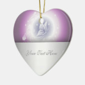 フローラ蝶ファンタジー紫 セラミックオーナメント (左)