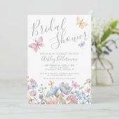 フローラ蝶ブライダルシャワー 招待状 (スタンド正面)