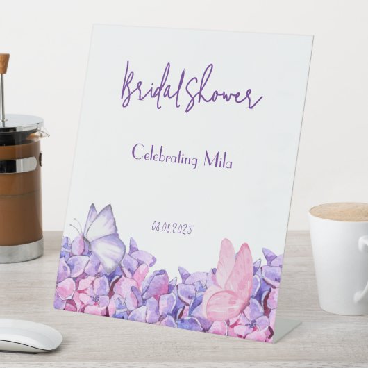 フローラ蝶ブライダル標識 台座サイン (インサイチュ)