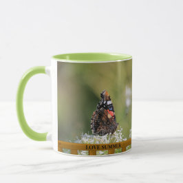 フローラ蝶ラブサマースクリプト個人 マグカップ