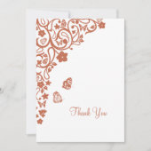 フローラ蝶庭園の結婚式サンキューカード サンキューカード (正面)