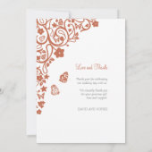 フローラ蝶庭園の結婚式サンキューカード サンキューカード (裏面)