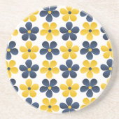 フローラ融合：バック鮮やかグラウンドデザイン コースター (正面)