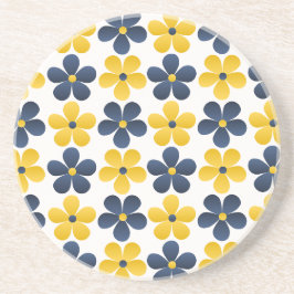 フローラ融合：バック鮮やかグラウンドデザイン コースター