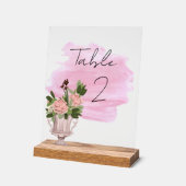 フローラ表の番号 アクリルサイン (傾斜)