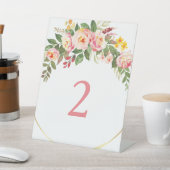 フローラ表の番号 台座サイン (インサイチュ)