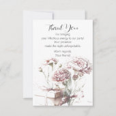 フローラ表現に対する感謝 サンキューカード (正面)