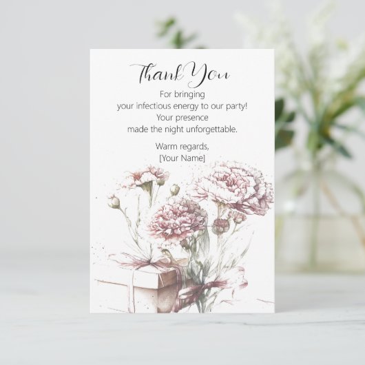 フローラ表現に対する感謝 サンキューカード (スタンド正面)