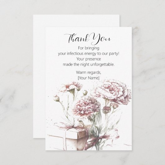 フローラ表現に対する感謝 サンキューカード