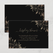 フローラ表示ブライダルウェディングシャワーエンクロージャ エンクロージャーカード (正面/裏面)