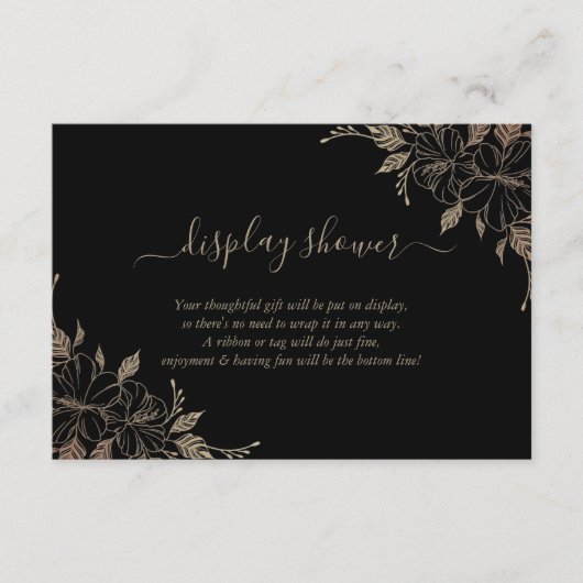 フローラ表示ブライダルウェディングシャワーエンクロージャ エンクロージャーカード (正面)