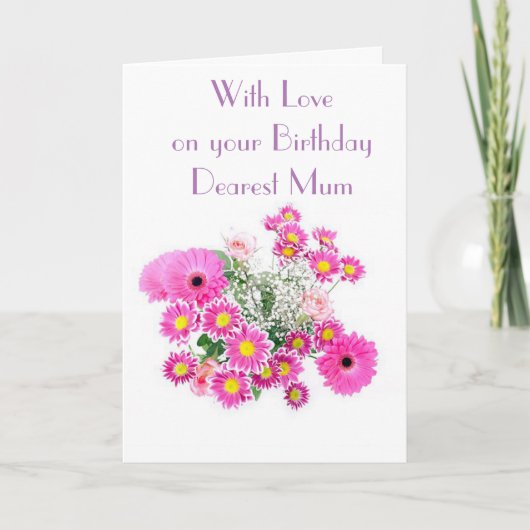 フローラ表示ママ挨拶カード カード (正面)