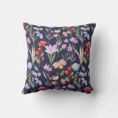 フローラ表面パターンファッション植物学 クッション (裏面)