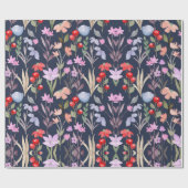 フローラ表面パターンファッション植物学 ラッピングペーパー (フラット)