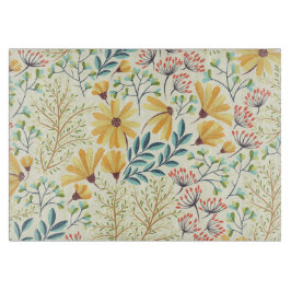 フローラ表面パターン – スタイリッシュ抽象芸術壁紙 カッティングボード