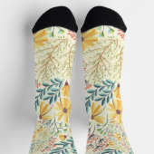 フローラ表面パターン – スタイリッシュ抽象芸術壁紙 ソックス (上部)