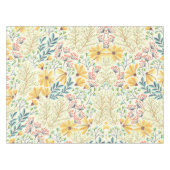 フローラ表面パターン – スタイリッシュ抽象芸術壁紙 テーブルクロス (正面(横))