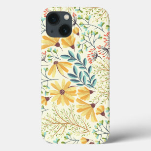 フローラ表面パターン – スタイリッシュ抽象芸術壁紙 iPhone 13ケース
