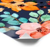 フローラ表面パターン – ファッション装飾春 ポスター (コーナー)