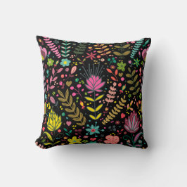 フローラ表面模様スタイリッシュ – 花壁紙 クッション