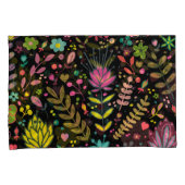 フローラ表面模様スタイリッシュ – 花壁紙 枕カバー (正面右)