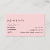 フローラ裁縫マシンラブリーシーストレス 名刺 (裏面)