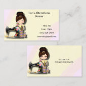 フローラ裁縫機女 名刺 (正面/裏面)