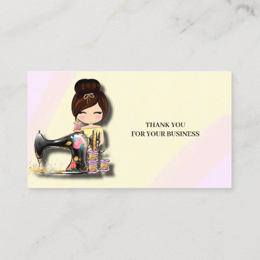 フローラ裁縫機女 名刺 (裏面)