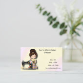 フローラ裁縫機女 名刺 (スタンド正面)