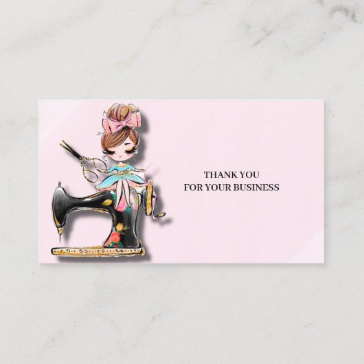 フローラ裁縫機女 名刺 (裏面)