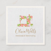 フローラ裁縫機械のシームレス コーリングカード (正面)