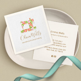 フローラ裁縫機械のシームレス スクエア名刺