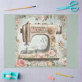 フローラ裁縫機械シリーズデザイン#11 薄葉紙 (クラフト)