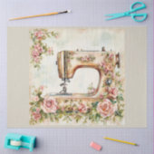 フローラ裁縫機械シリーズデザイン#18 薄葉紙 (クラフト)