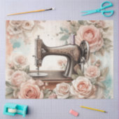 フローラ裁縫機械シリーズデザイン#1 薄葉紙 (クラフト)
