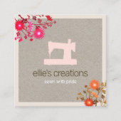 フローラ裁縫機械シーストレス又はテーラークラフト コーリングカード (正面)