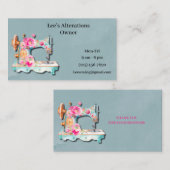 フローラ裁縫機 名刺 (正面/裏面)