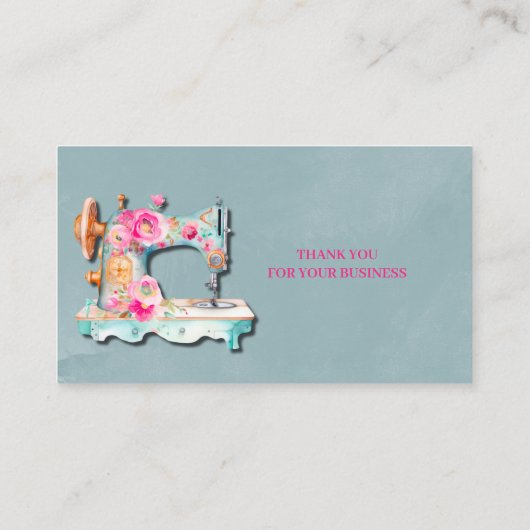 フローラ裁縫機 名刺 (裏面)