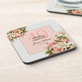 フローラ装飾フェミニン誕生日 コースター (左側)
