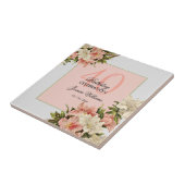 フローラ装飾フェミニン誕生日 タイル (側面)