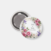 フローラ装飾リース マグネット (正面/裏面)