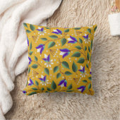 フローラ装飾用クッション（黄と紫） クッション (ブランケット)
