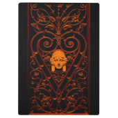 フローラ装飾美術鍛錬鉄製クリップボード クリップボード (裏面)