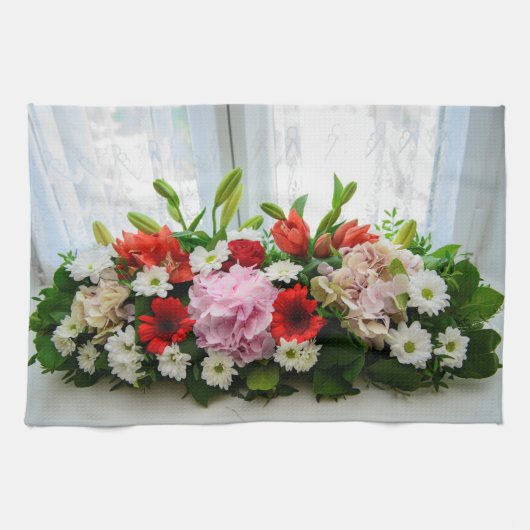 フローラ装飾 キッチンタオル (横)