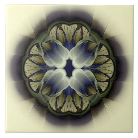 フローラ装飾 タイル (正面)