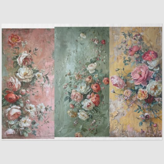 フローラ製パン用デコパージュ紙。 薄葉紙 (正面)